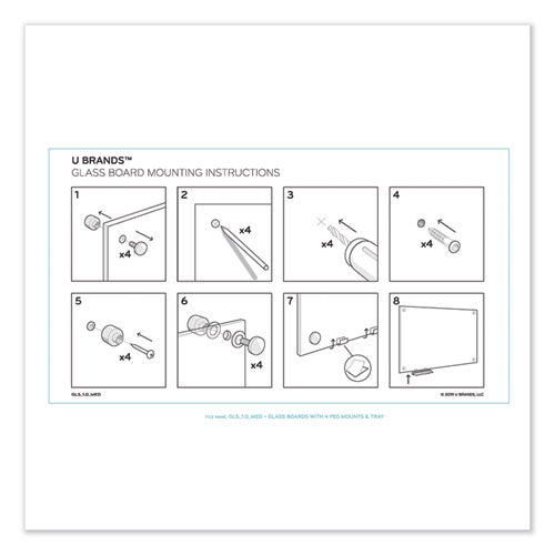 Magnetic Glass Dry Erase Board Value Pack, 36 X 36, White