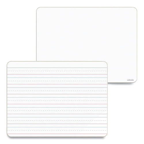 Double-sided Dry Erase Lap Board, 12 X 9, White Surface, 10-pack