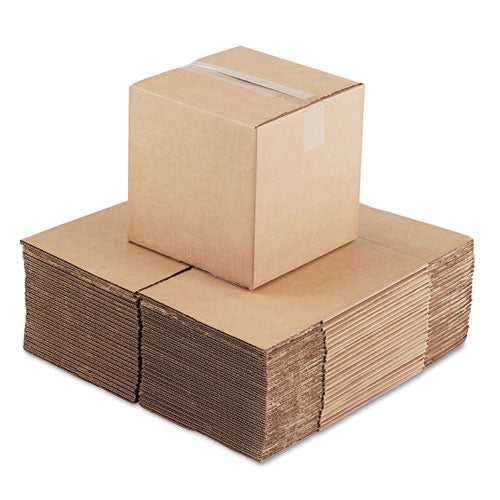 Cubed Fixed-depth Shipping Boxes, Regular Slotted Container (rsc), 10" X 10" X 10", Brown Kraft, 25-bundle