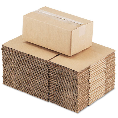 Fixed-depth Shipping Boxes, Regular Slotted Container (rsc), 10" X 6" X 4", Brown Kraft, 25-bundle