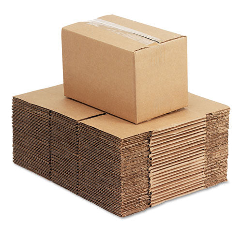 Fixed-depth Shipping Boxes, Regular Slotted Container (rsc), 10" X 6" X 6", Brown Kraft, 25-bundle