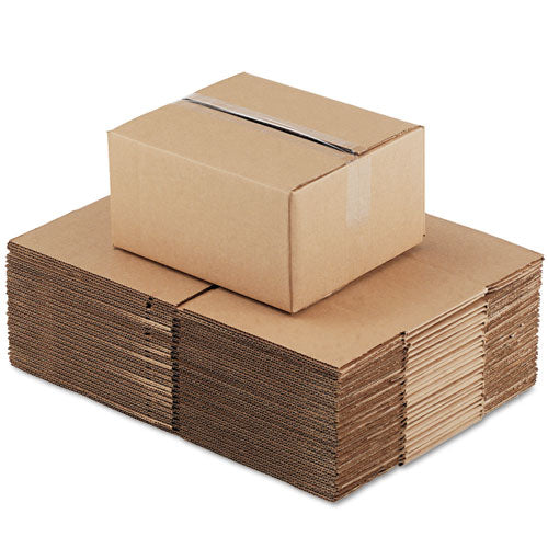 Fixed-depth Shipping Boxes, Regular Slotted Container (rsc), 12" X 10" X 6", Brown Kraft, 25-bundle