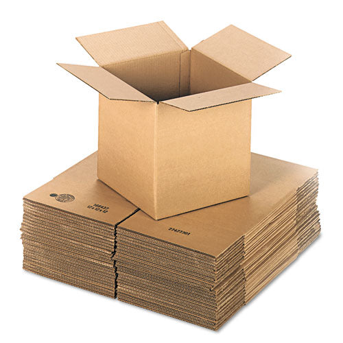 Cubed Fixed-depth Shipping Boxes, Regular Slotted Container (rsc), 12" X 12" X 12", Brown Kraft, 25-bundle