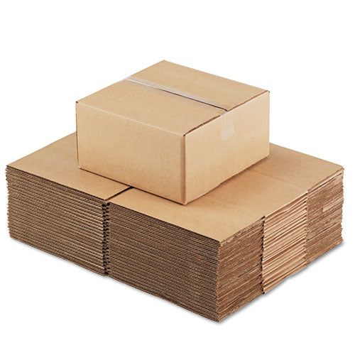Fixed-depth Shipping Boxes, Regular Slotted Container (rsc), 12" X 12" X 6", Brown Kraft, 25-bundle