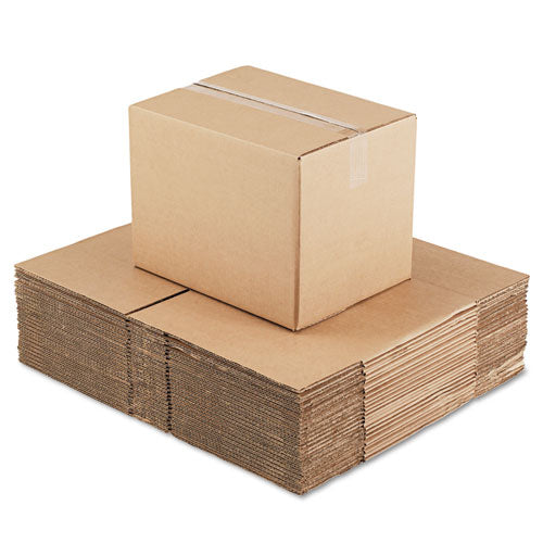 Fixed-depth Shipping Boxes, Regular Slotted Container (rsc), 16" X 12" X 12", Brown Kraft, 25-bundle