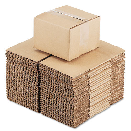 Fixed-depth Shipping Boxes, Regular Slotted Container (rsc), 6" X 6" X 4", Brown Kraft, 25-bundle