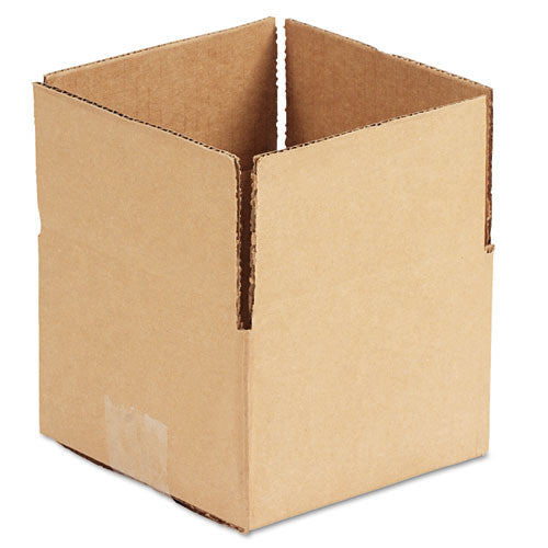 Fixed-depth Shipping Boxes, Regular Slotted Container (rsc), 6" X 6" X 4", Brown Kraft, 25-bundle