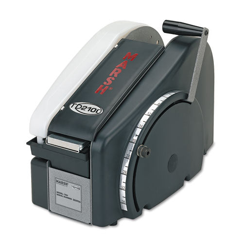 Manual Tape Dispenser For Gummed Tape W-48oz Reservoir, Steel Blades, Black