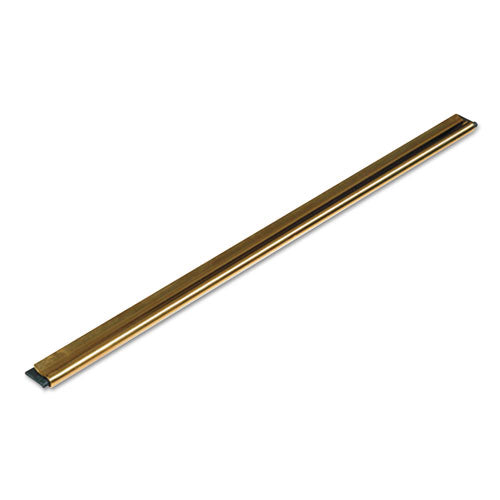 Golden Clip Brass Channel W-black Rubber Blade & Clip, 18in, Straight
