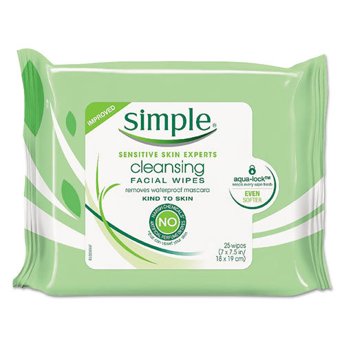 Eye And Skin Care, Facial Wipes, 25-pack, 6 Packs-carton