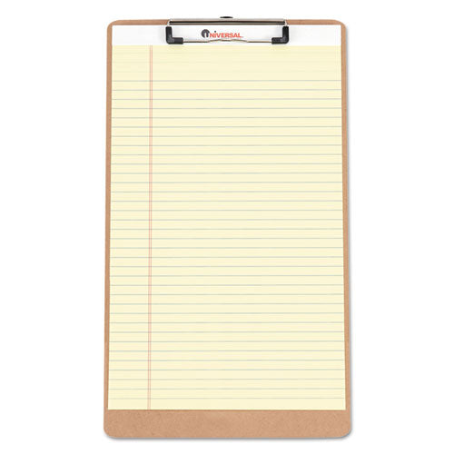 Hardboard Clipboard, 1-2" Capacity, Holds 8 1-2w X 14h, Brown, 3-pack