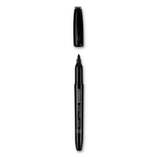 Pen-style Permanent Marker, Fine Bullet Tip, Black, 60-pack