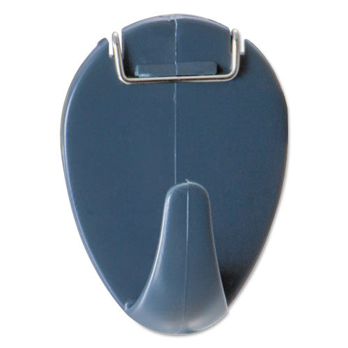 Deluxe Recycled Cubicle Hooks, 40 Sheets, Charcoal, 5-pack