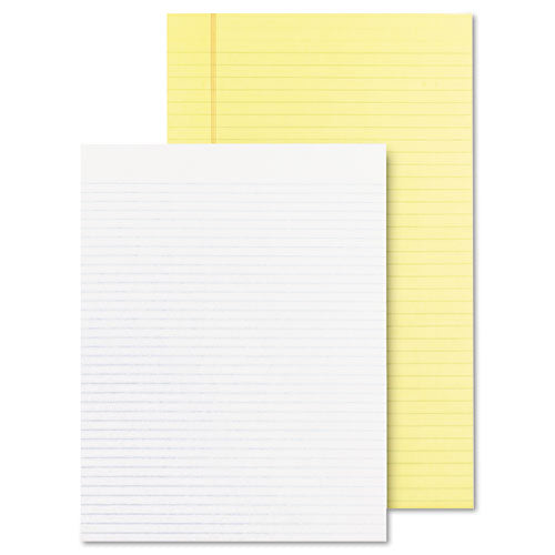 Glue Top Pads, Wide-legal Rule, 8.5 X 11, White, 50 Sheets, Dozen
