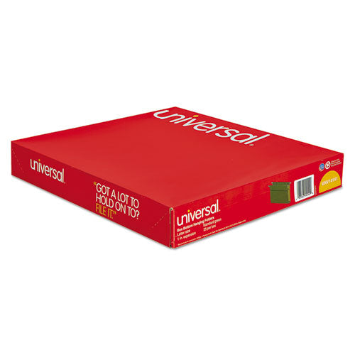 Box Bottom Hanging File Folders, Letter Size, 1-5-cut Tab, Standard Green, 25-box