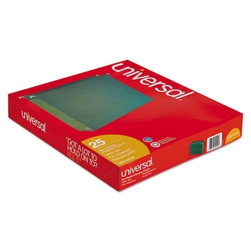 Box Bottom Hanging File Folders, Letter Size, 1-5-cut Tab, Standard Green, 25-box