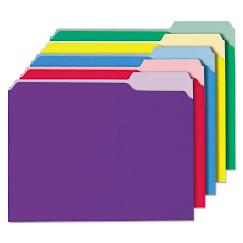 Interior File Folders, 1-3-cut Tabs, Legal Size, Yellow, 100-box