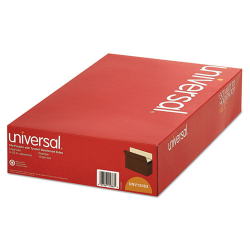 Redrope Expanding File Pockets, 5.25" Expansion, Legal Size, Redrope, 10-box