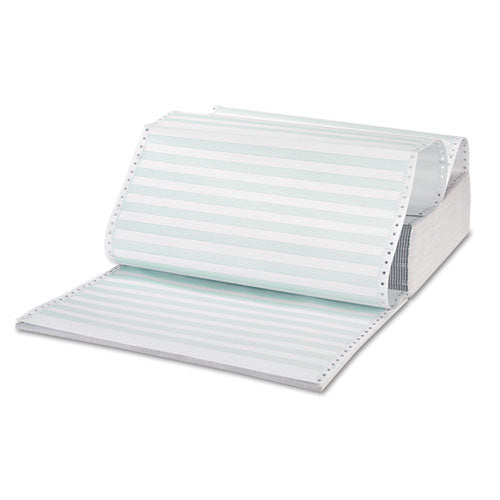 Printout Paper, 3-part, 15lb, 14.88 X 11, White-green Bar, 1, 100-carton