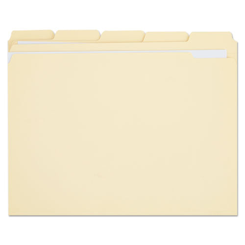 Double-ply Top Tab Manila File Folders, Straight Tab, Letter Size, 100-box