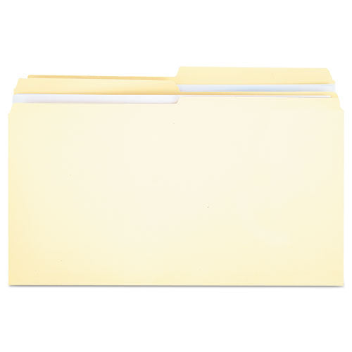 Double-ply Top Tab Manila File Folders, 1-2-cut Tabs, Legal Size, 100-box