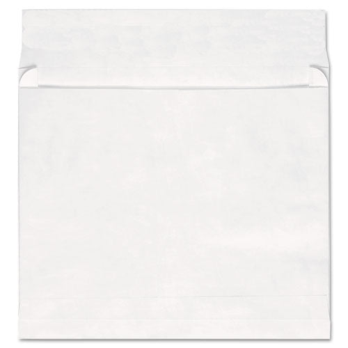 Deluxe Tyvek Expansion Envelopes, #13 1-2, Square Flap, Self-adhesive Closure, 10 X 13, White, 100-box