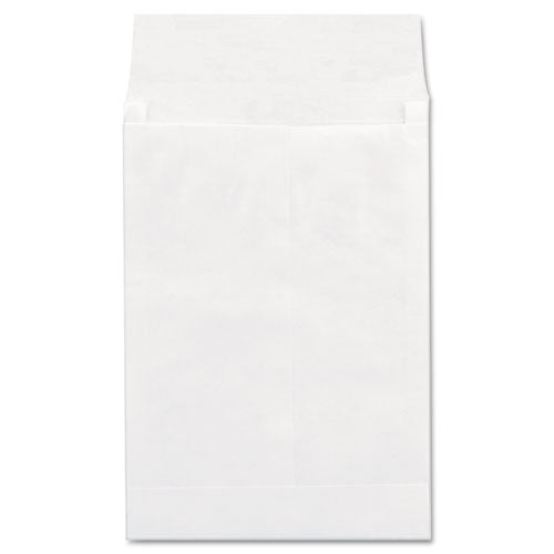 Deluxe Tyvek Expansion Envelopes, #13 1-2, Square Flap, Self-adhesive Closure, 10 X 13, White, 100-box
