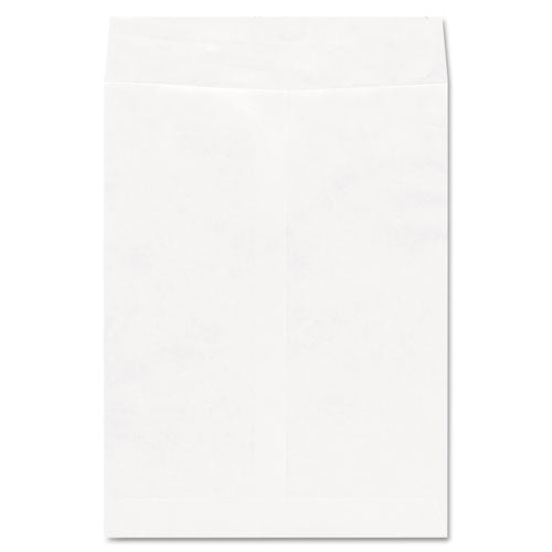 Deluxe Tyvek Envelopes, #13 1-2, Squar Flap, Self-adhesive Closure, 10 X 13, White, 100-box