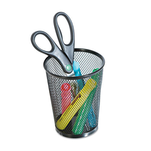 Jumbo Mesh Pencil Cup, Black
