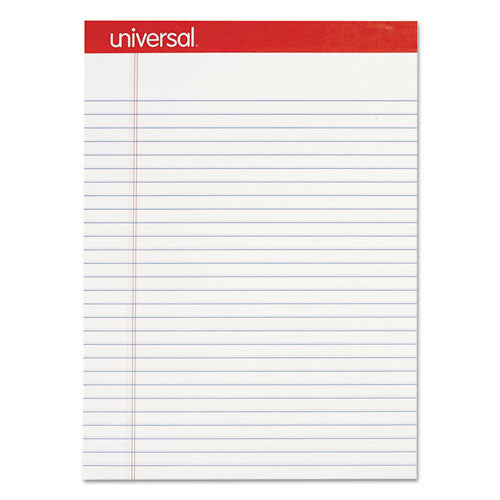 Perforated Writing Pads, Wide-legal Rule, 8.5 X 11.75, White, 50 Sheets, Dozen