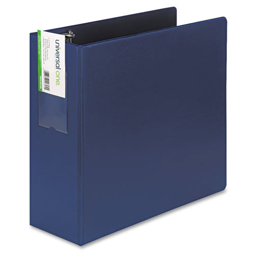 Deluxe Non-view D-ring Binder With Label Holder, 3 Rings, 4" Capacity, 11 X 8.5, Royal Blue