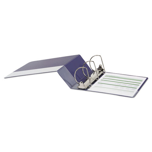 Deluxe Non-view D-ring Binder With Label Holder, 3 Rings, 4" Capacity, 11 X 8.5, Navy Blue