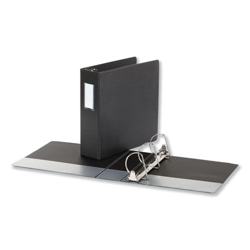 Deluxe Non-view D-ring Binder With Label Holder, 3 Rings, 4" Capacity, 11 X 8.5, Red