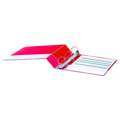 Deluxe Non-view D-ring Binder With Label Holder, 3 Rings, 2" Capacity, 11 X 8.5, Red