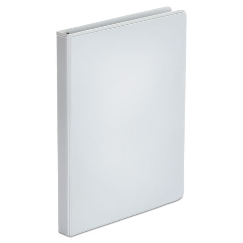 Economy Round Ring View Binder, 3 Rings, 0.5" Capacity, 11 X 8.5, White, 6-pack
