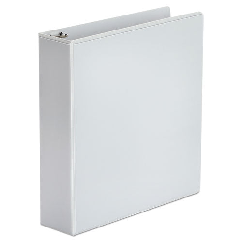 Economy Round Ring View Binder, 3 Rings, 2" Capacity, 11 X 8.5, White, 6-pack