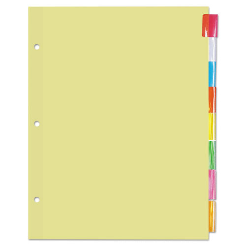 Insertable Tab Index, 8-tab, 11 X 8.5, Buff, 6 Sets