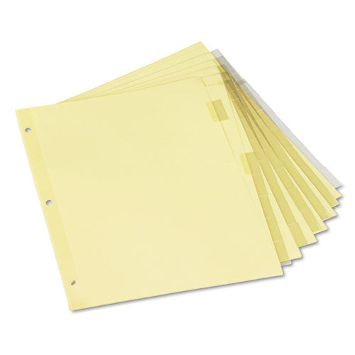 Insertable Tab Index, 8-tab, 11 X 8.5, Buff, 6 Sets