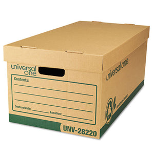Recycled Heavy-duty Record Storage Box, Letter Files, Kraft-green, 12-carton