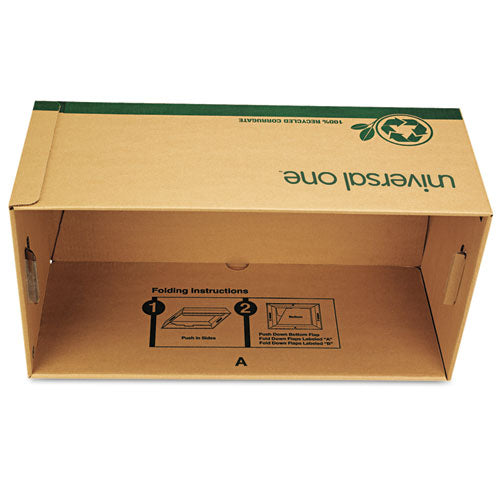 Recycled Heavy-duty Record Storage Box, Letter Files, Kraft-green, 12-carton