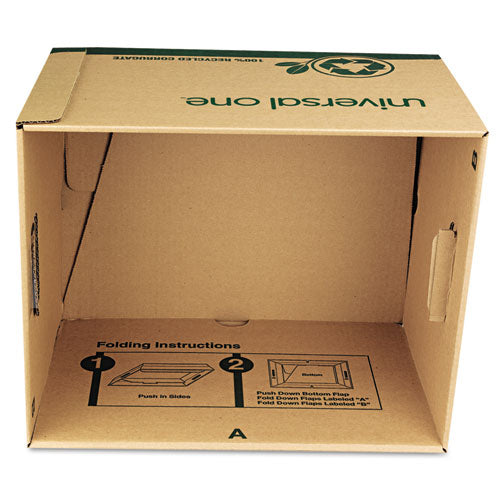 Recycled Heavy-duty Record Storage Box, Letter-legal Files, Kraft-green, 12-carton