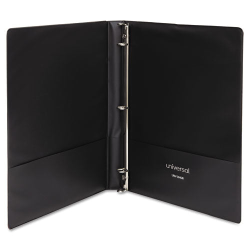 Economy Non-view Round Ring Binder, 3 Rings, 0.5" Capacity, 11 X 8.5, Burgundy