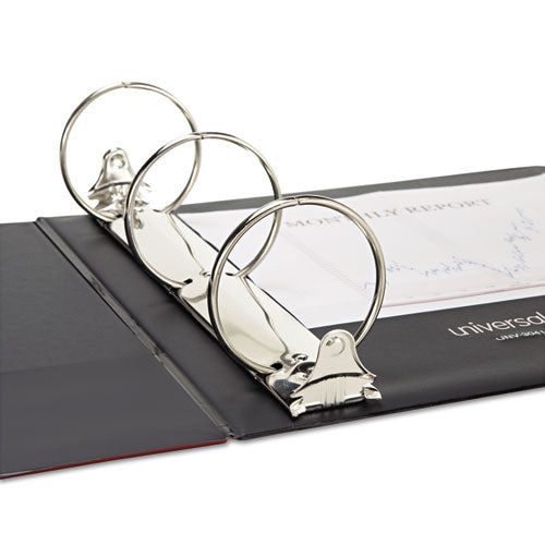 Economy Non-view Round Ring Binder, 3 Rings, 3" Capacity, 11 X 8.5, Burgundy