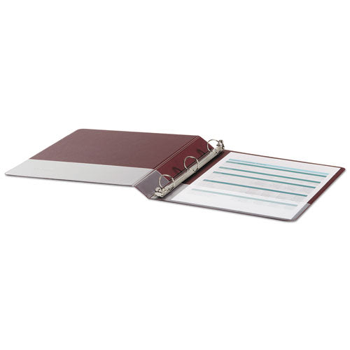 Economy Non-view Round Ring Binder, 3 Rings, 1" Capacity, 11 X 8.5, Burgundy