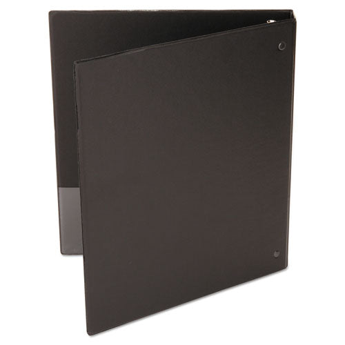 Economy Non-view Round Ring Binder, 3 Rings, 1" Capacity, 11 X 8.5, Black
