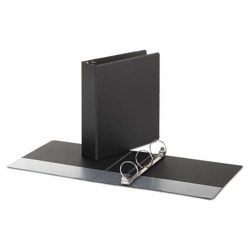 Economy Non-view Round Ring Binder, 3 Rings, 2" Capacity, 11 X 8.5, Black, 4-pack