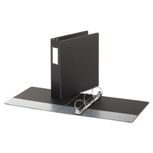 Economy Non-view Round Ring Binder, 3 Rings, 2" Capacity, 11 X 8.5, Black
