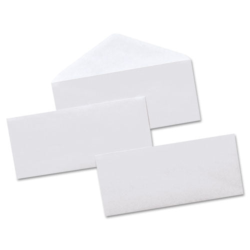 Business Envelope, #10, Commercial Flap, Gummed Closure, 4.13 X 9.5, White, 500-box