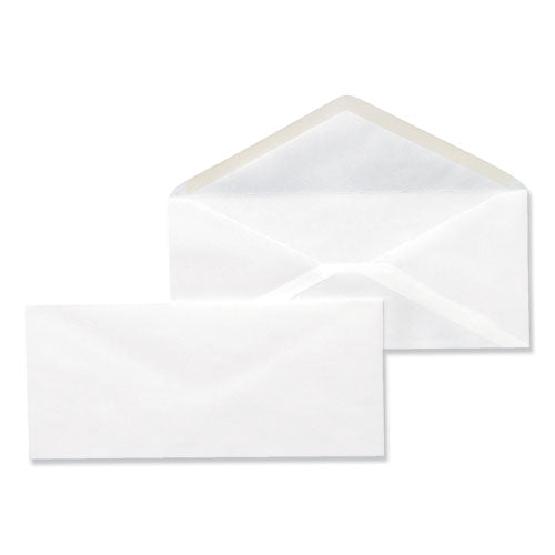 Business Envelope, #10, Monarch Flap, Gummed Closure, 4.13 X 9.5, White, 500-box
