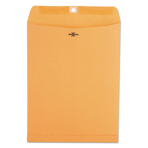 Kraft Clasp Envelope, #93, Square Flap, Clasp-gummed Closure, 9.5 X 12.5, Brown Kraft, 100-box